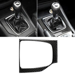 Adesivo decorativo C per telaio cambio manuale con guida a sinistra in fibra di carbonio per auto per Mazda Axela 2017-2018, Left Drive Manual Gear Frame C