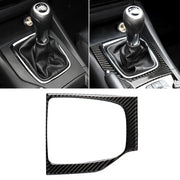 Adesivo decorativo C per telaio cambio manuale con guida a sinistra in fibra di carbonio per auto per Mazda Axela 2017-2018, Left Drive Manual Gear Frame C