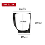 Adesivo decorativo C per telaio cambio manuale con guida a sinistra in fibra di carbonio per auto per Mazda Axela 2017-2018, Left Drive Manual Gear Frame C