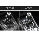 Adesivo decorativo C per telaio cambio manuale con guida a sinistra in fibra di carbonio per auto per Mazda Axela 2017-2018, Left Drive Manual Gear Frame C