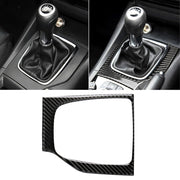 Adesivo decorativo C per telaio cambio manuale con guida a destra in fibra di carbonio per auto per Mazda Axela 2017-2018, Right Drive Manual Gear Frame C