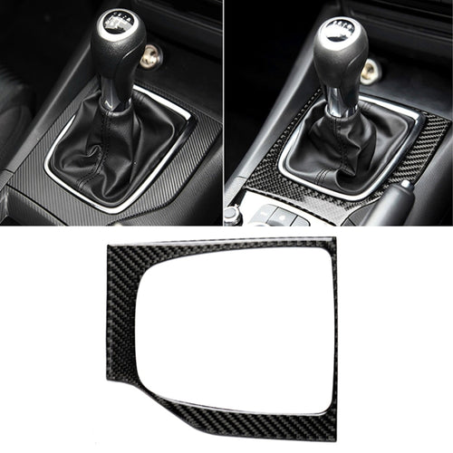 Adesivo decorativo C per telaio cambio manuale con guida a destra in fibra di carbonio per auto per Mazda Axela 2017-2018, Right Drive Manual Gear Frame C