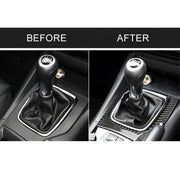 Adesivo decorativo C per telaio cambio manuale con guida a destra in fibra di carbonio per auto per Mazda Axela 2017-2018, Right Drive Manual Gear Frame C