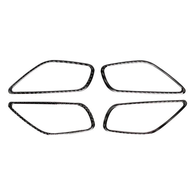 Adesivo decorativo per telaio maniglia interna porta in fibra di carbonio da 4 pezzi per Mazda Axela 2014/2017-2018, Door Inner Handle Frame