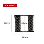 Adesivo decorativo per spia luminosa in fibra di carbonio per auto per Mazda Axela 2013-2018, Warning Light