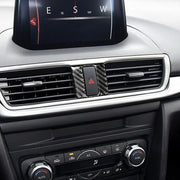 Adesivo decorativo per spia luminosa in fibra di carbonio per auto per Mazda Axela 2013-2018, Warning Light