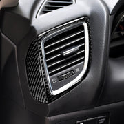 Adesivo decorativo per uscita aria destra e sinistra in fibra di carbonio per Mazda Axela 2014/2017-2018, Right and Left Air Outlet