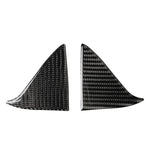 Adesivo decorativo triangolare per porta interna anteriore in fibra di carbonio per auto per Mazda Axela 2017-2018, Front Inner Door A Triangle