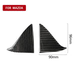 Adesivo decorativo triangolare per porta interna anteriore in fibra di carbonio per auto per Mazda Axela 2017-2018, Front Inner Door A Triangle