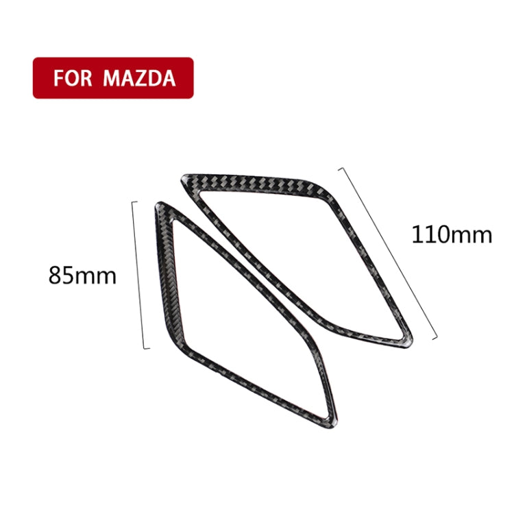 Adesivo decorativo per uscita aria strumento in fibra di carbonio per Mazda Axela 2014/2017-2018, Instrument Air Outlet