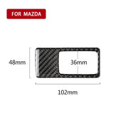 Adesivo decorativo per telaio di regolazione fari in fibra di carbonio per auto per Mazda Axela 2014/2017-2018, guida a sinistra, Headlight Adjustment Frame (A)