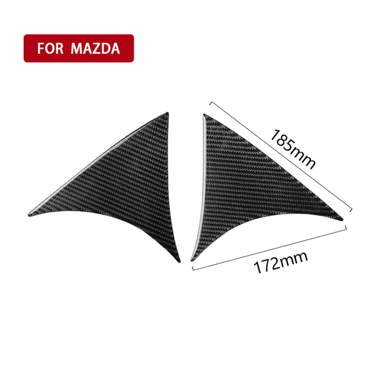 Labbro spoiler laterale posteriore in fibra di carbonio Mazda Axe