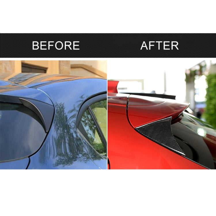 Labbro spoiler laterale posteriore in fibra di carbonio Mazda Axe