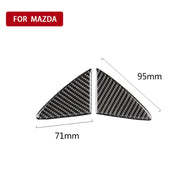 Adesivo decorativo per paraurti anteriore in fibra di carbonio per auto per Mazda Axela 2014-2016, Front Bumper (2014-2016)