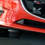 Adesivo decorativo per paraurti anteriore in fibra di carbonio per auto per Mazda Axela 2014-2016, Front Bumper (2014-2016)