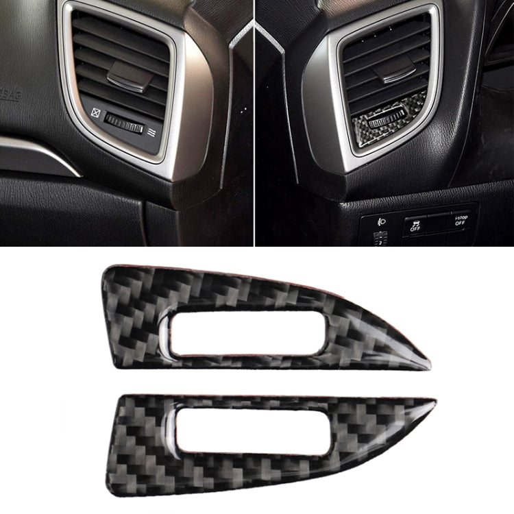 Adesivo decorativo per cornice di regolazione della presa d'aria condizionata per auto in fibra di carbonio per Mazda Axela 2014/2017-2018, Air Conditioning Air Outlet Adjustment