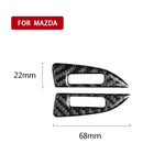 Adesivo decorativo per cornice di regolazione della presa d'aria condizionata per auto in fibra di carbonio per Mazda Axela 2014/2017-2018, Air Conditioning Air Outlet Adjustment