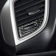 Adesivo decorativo per cornice di regolazione della presa d'aria condizionata per auto in fibra di carbonio per Mazda Axela 2014/2017-2018, Air Conditioning Air Outlet Adjustment