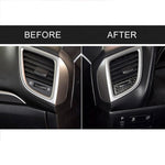 Adesivo decorativo per cornice di regolazione della presa d'aria condizionata per auto in fibra di carbonio per Mazda Axela 2014/2017-2018, Air Conditioning Air Outlet Adjustment