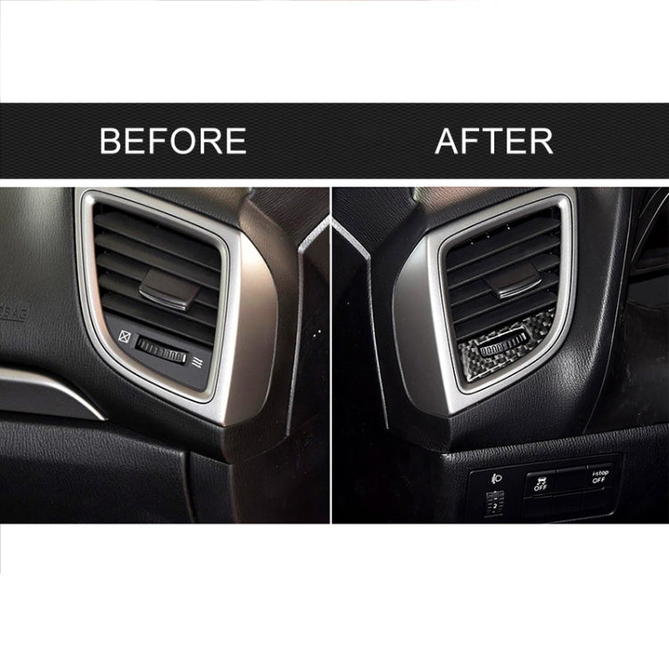 Adesivo decorativo per cornice di regolazione della presa d'aria condizionata per auto in fibra di carbonio per Mazda Axela 2014/2017-2018, Air Conditioning Air Outlet Adjustment