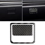 Adesivo decorativo per scatola portaoggetti per sedile passeggero anteriore in fibra di carbonio per auto per Mazda Axela 2017-2018, Front Passenger Seat Storage Box