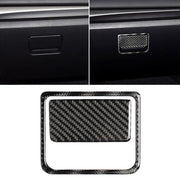 Adesivo decorativo per scatola portaoggetti per sedile passeggero anteriore in fibra di carbonio per auto per Mazda Axela 2017-2018, Front Passenger Seat Storage Box