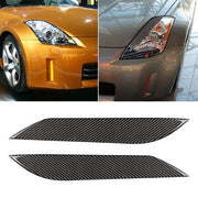 Sopracciglio leggero in fibra di carbonio per auto per Nissan 350Z 2003-2009 tutti i modelli, For 2003-2009 Nissan 350Z All Models