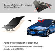 Auto 210D Colla vinilica Tessuto Oxford Magnete Scudo neve Parabrezza anteriore Parasole Isolamento antigelo, Dimensioni: 215 cm x 155 cm, Size: 215cm x 155cm