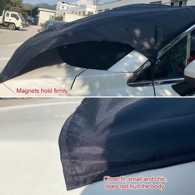 Auto 210D Colla vinilica Tessuto Oxford Magnete Scudo neve Parabrezza anteriore Parasole Isolamento antigelo, Dimensioni: 215 cm x 155 cm, Size: 215cm x 155cm