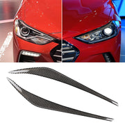 Sopracciglio leggero in fibra di carbonio per auto per Hyundai Elantra 2016-2018, For Hyundai Elantra