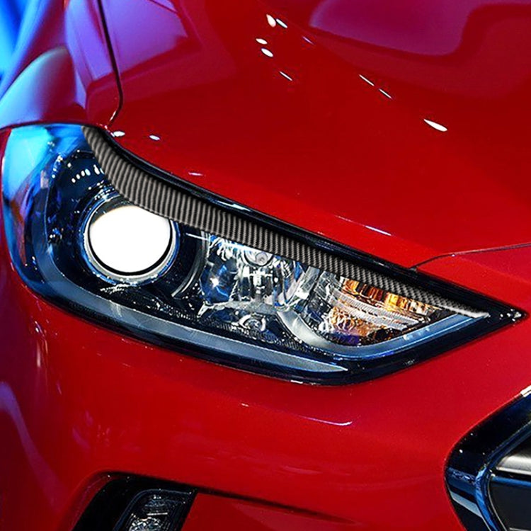 Sopracciglio leggero in fibra di carbonio per auto per Hyundai Elantra 2016-2018, For Hyundai Elantra