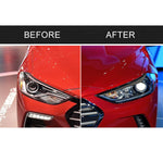 Sopracciglio leggero in fibra di carbonio per auto per Hyundai Elantra 2016-2018, For Hyundai Elantra