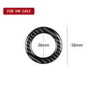 Adesivo decorativo per anello volante in fibra di carbonio per auto per Volkswagen, Steering Wheel Ring