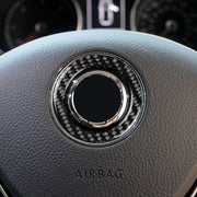Adesivo decorativo per anello volante in fibra di carbonio per auto per Volkswagen, Steering Wheel Ring