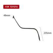 Adesivo decorativo con striscia S per controllo centrale in fibra di carbonio per auto per Toyota Camry di ottava generazione 2018-2019, guida a sinistra, Central Control S Strip