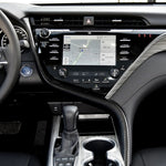 Adesivo decorativo con striscia S per controllo centrale in fibra di carbonio per auto per Toyota Camry di ottava generazione 2018-2019, guida a sinistra, Central Control S Strip