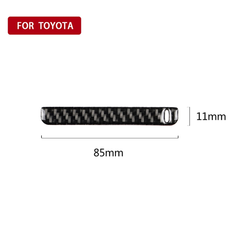 Adesivo decorativo con scanalatura per scatola portaoggetti in fibra di carbonio per auto per Toyota Camry di ottava generazione 2018-2019, guida a sinistra, Storage Box Groove
