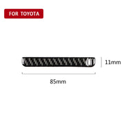 Adesivo decorativo con scanalatura per scatola portaoggetti in fibra di carbonio per auto per Toyota Camry di ottava generazione 2018-2019, guida a sinistra, Storage Box Groove
