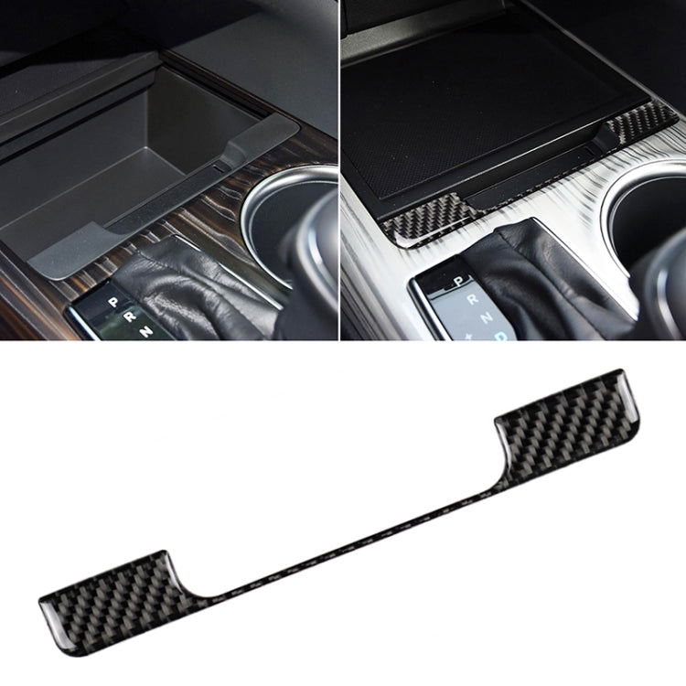 Adesivo decorativo per telaio della scatola portaoggetti per auto in fibra di carbonio per Toyota Camry di ottava generazione 2018-2019, Storage Box Frame