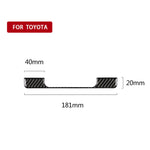 Adesivo decorativo per telaio della scatola portaoggetti per auto in fibra di carbonio per Toyota Camry di ottava generazione 2018-2019, Storage Box Frame