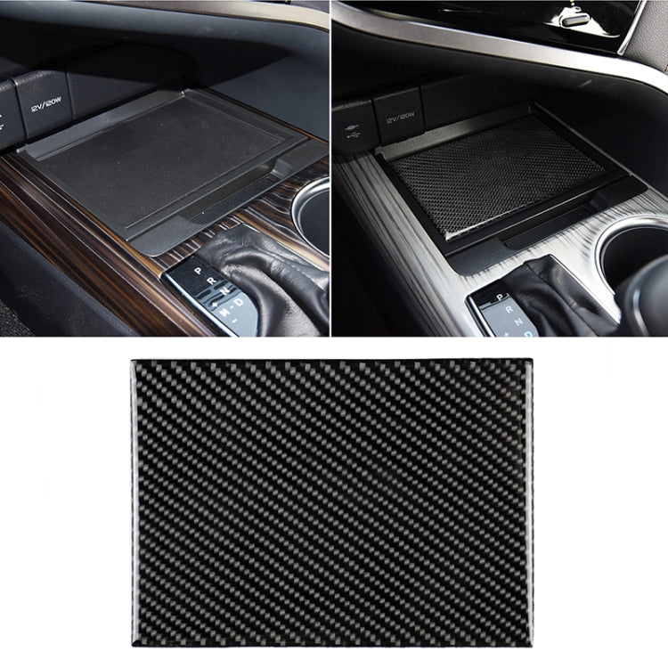 Adesivo decorativo per scatola portaoggetti per auto in fibra di carbonio per Toyota Camry di ottava generazione 2018-2019, Storage Box