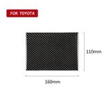 Adesivo decorativo per scatola portaoggetti per auto in fibra di carbonio per Toyota Camry di ottava generazione 2018-2019, Storage Box