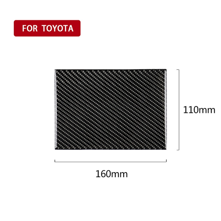 Adesivo decorativo per scatola portaoggetti per auto in fibra di carbonio per Toyota Camry di ottava generazione 2018-2019, Storage Box