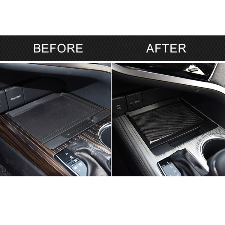 Adesivo decorativo per scatola portaoggetti per auto in fibra di carbonio per Toyota Camry di ottava generazione 2018-2019, Storage Box