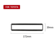Adesivo decorativo con cornice per pulsanti multifunzionali di guida principale in fibra di carbonio per Toyota Camry di ottava generazione 2018-2019, Main Driving Multi-functional Button
