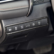 Adesivo decorativo con cornice per pulsanti multifunzionali di guida principale in fibra di carbonio per Toyota Camry di ottava generazione 2018-2019, Main Driving Multi-functional Button