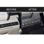 Adesivo decorativo con cornice per pulsanti multifunzionali di guida principale in fibra di carbonio per Toyota Camry di ottava generazione 2018-2019, Main Driving Multi-functional Button
