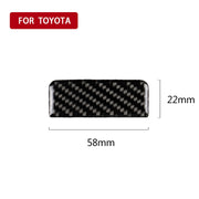 Adesivo decorativo per maniglia della scatola portaoggetti principale in fibra di carbonio per auto per Toyota Camry di ottava generazione 2018-2019, Main Driving Storage Box Handle