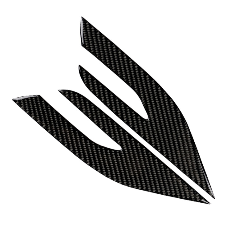 Adesivo decorativo per fari in fibra di carbonio per auto da 2 pezzi per Toyota Camry di ottava generazione 2018-2019, Headlight