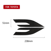 Adesivo decorativo per fari in fibra di carbonio per auto da 2 pezzi per Toyota Camry di ottava generazione 2018-2019, Headlight